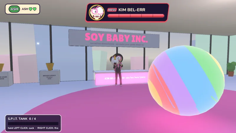 Boss fight: Kim Bel-ERR at Soy Baby Inc.
