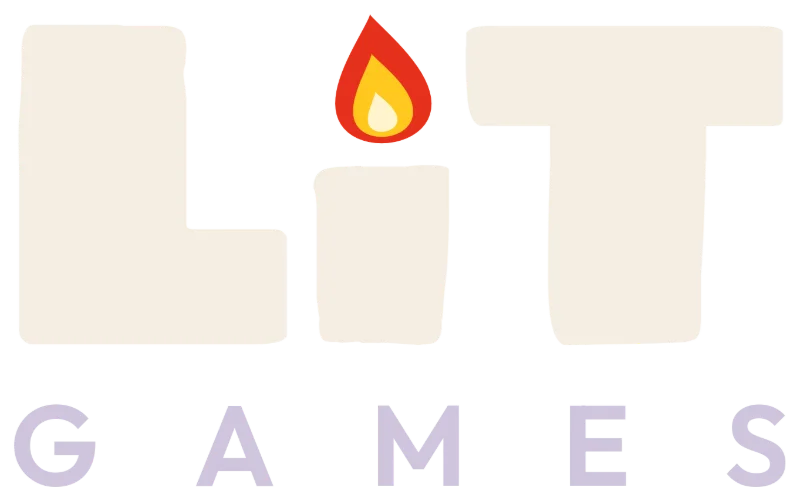 Lit Games logo, light
