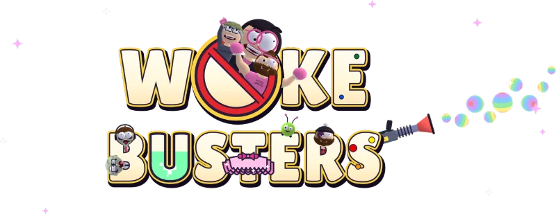 Woke Busters logo, compact